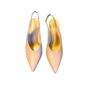 SCHUTZ ♥️ Nude/Neutral Leather Pointed Toe Pump/Heels